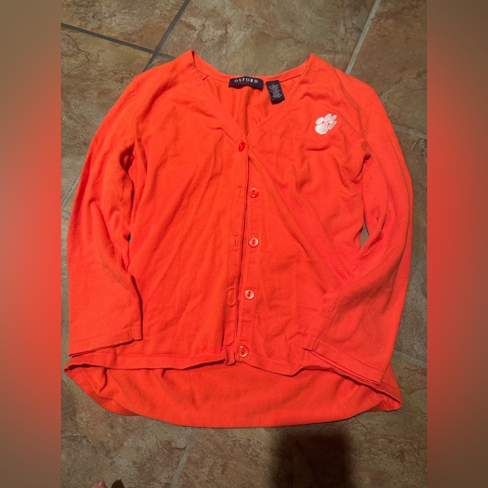 Clemson button up Cardigan